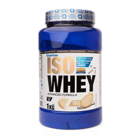 IsoWhey envase de 1kg de la marca Quamtrax de la sección proteína de aislado de suero isolate