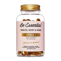 Omega 3 envase de 90 cápsulas de la marca Be Essential