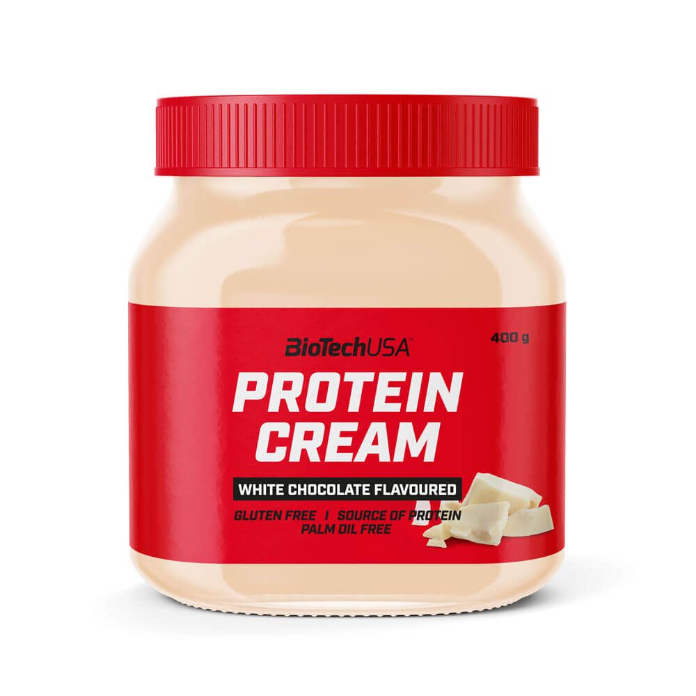 Protein Cream presentación de 400g del fabricante Biotech USA complemento alimenticio de cremas de chocolate bajas en calorias