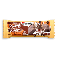 Barrita Yum! Whey Wafer Bar envase de 35g de Beverly Nutrition de la sección barritas de proteinas