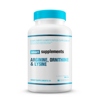 Arginina, Ornitina y Lisina presentación de 90 cápsulas vegetales hecho por Smart Supplements