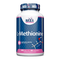 L-Metionina 500mg presentación de 60 cápsulas de la sección otros aminoácidos por Haya Labs