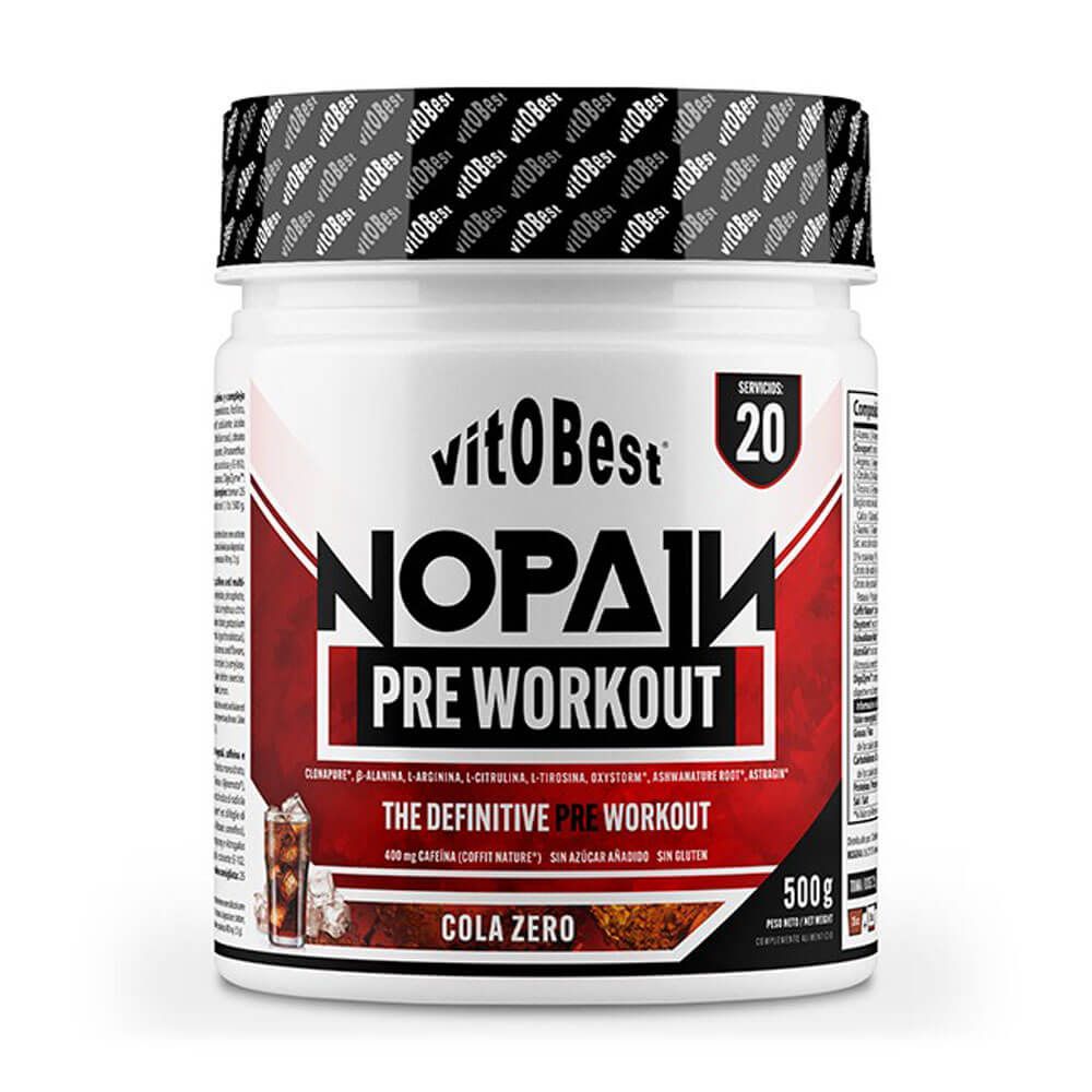 NoPain Pre Workout envase de 500g del fabricante VitoBest de la sección pre entreno