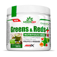 Greens & Reds+ en 250g hecho por Amix GreenDay en la categoría fuente vegetal