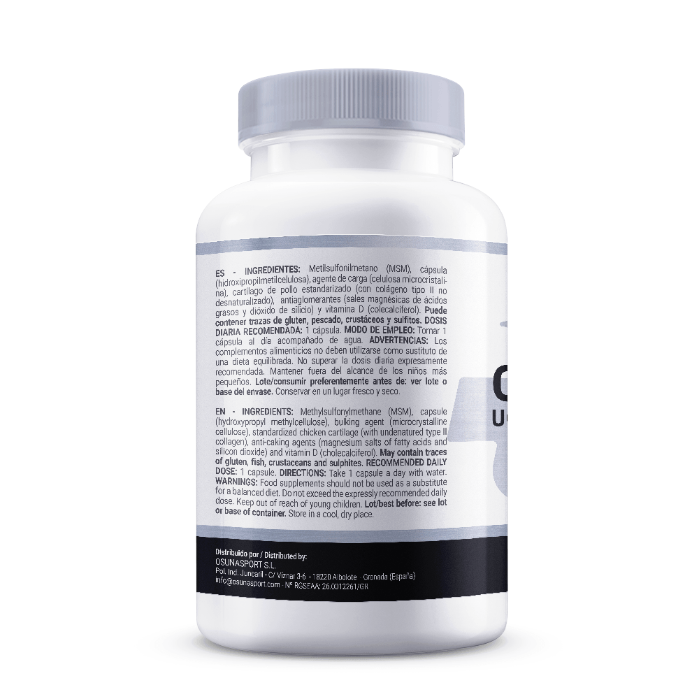 Collagène UC-II® avec MSM + vitamine D de Masmusculo Supplements