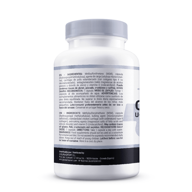 Collagène UC-II® avec MSM + vitamine D de Masmusculo Supplements - Masmusculo Supplements 1