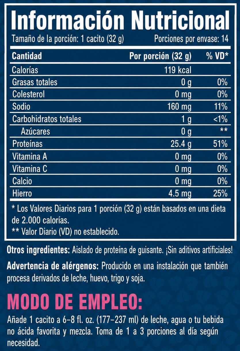 Información nutricional