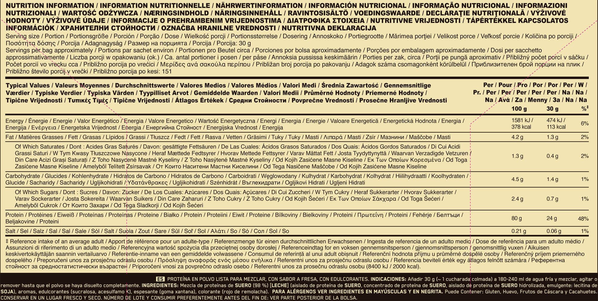 Información nutricional