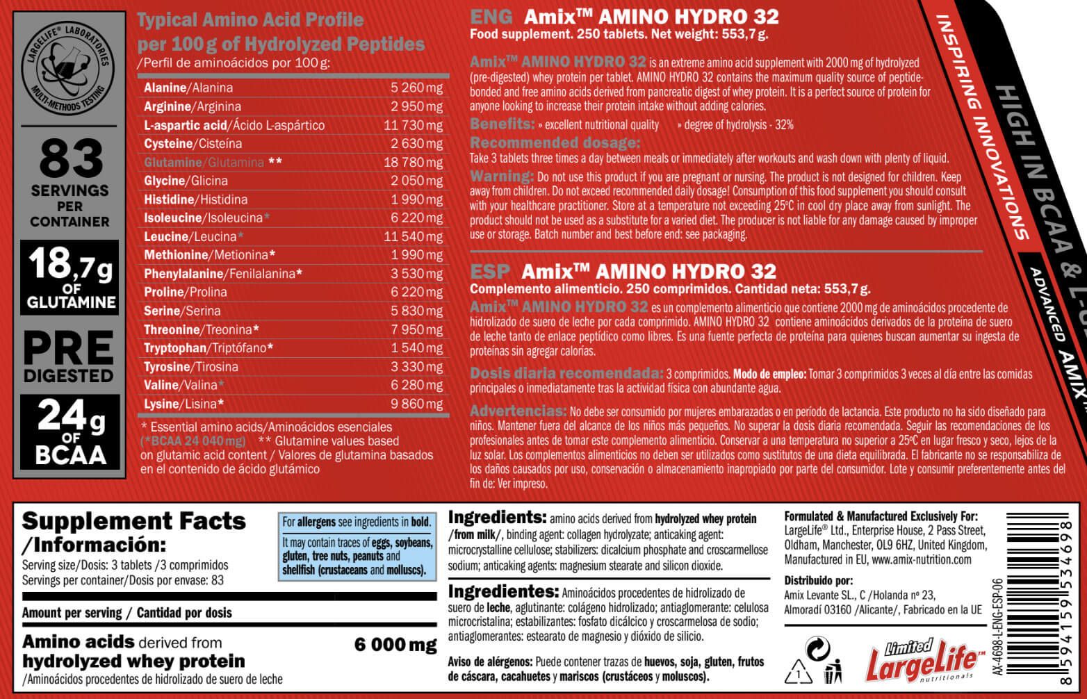 Información nutricional
