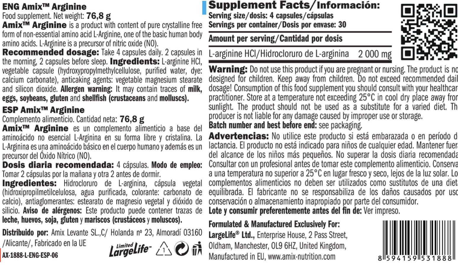 Información nutricional