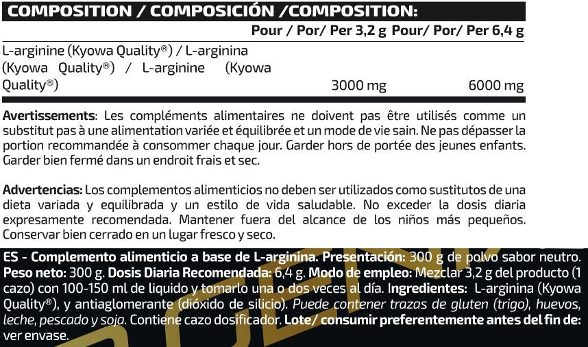 Información nutricional