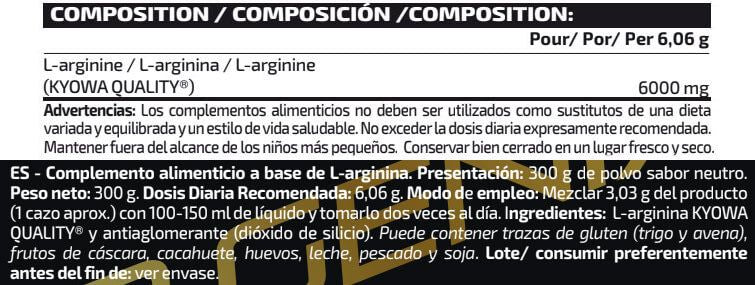 Información nutricional