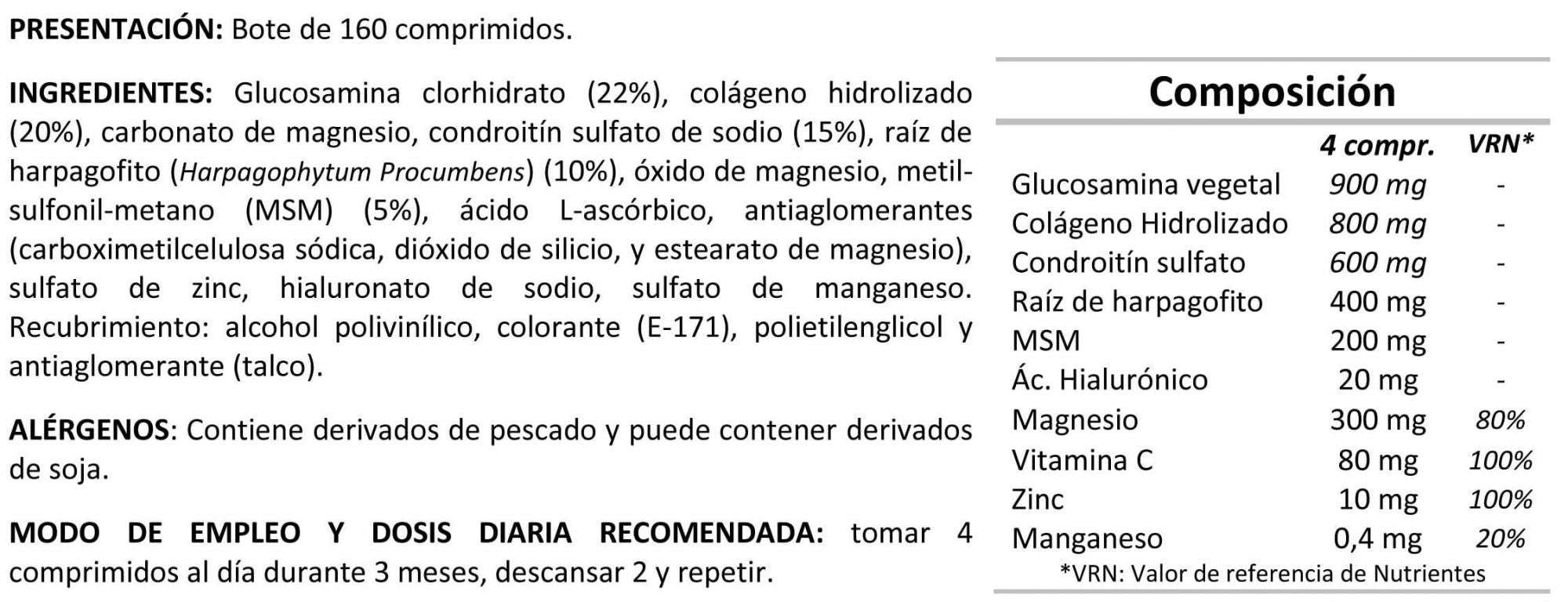 Información nutricional