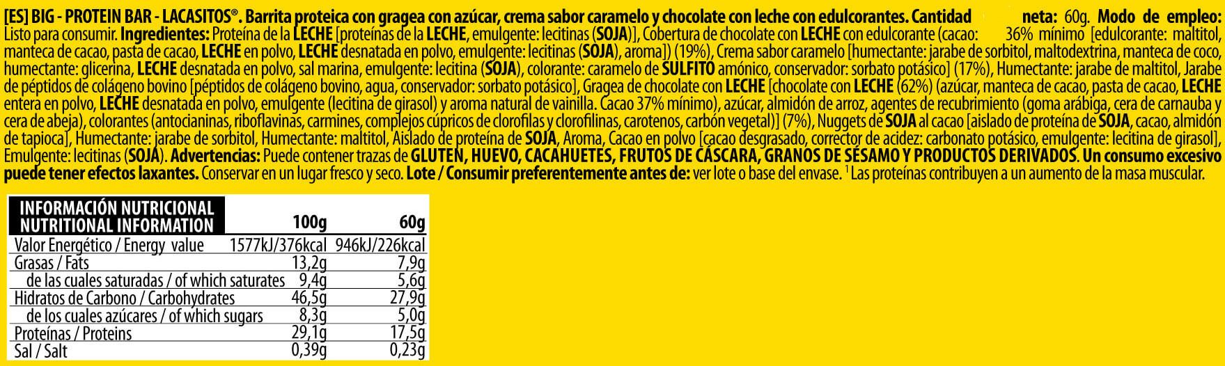 Información nutricional