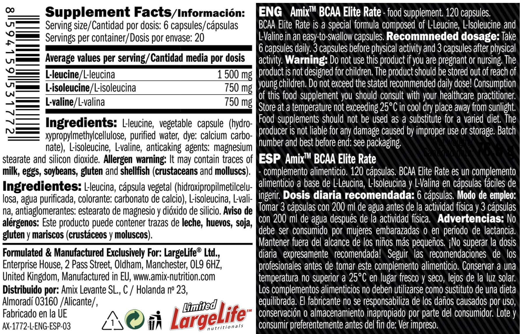 Información nutricional