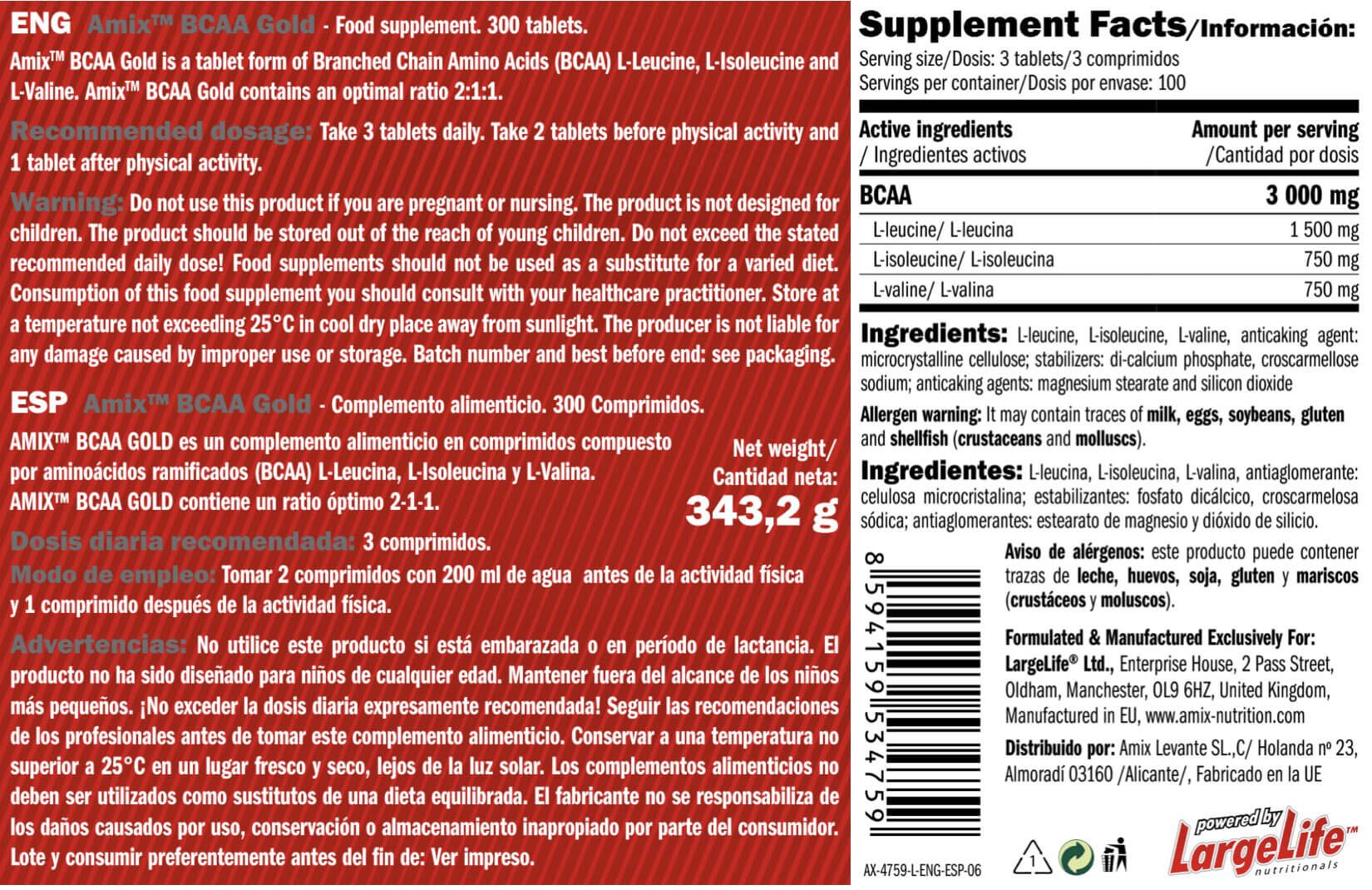 Información nutricional