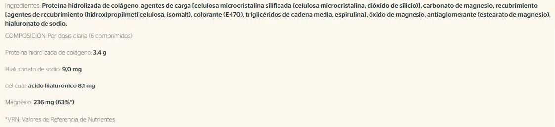 Información nutricional