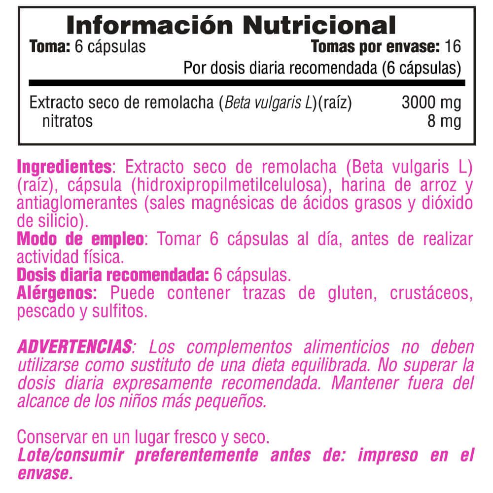 Información nutricional