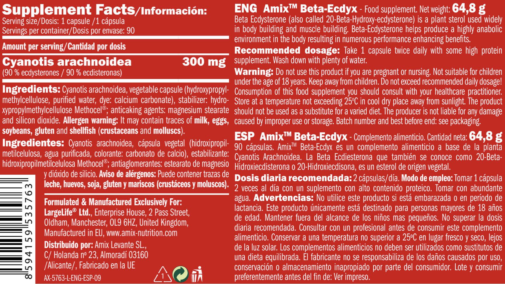 Información nutricional