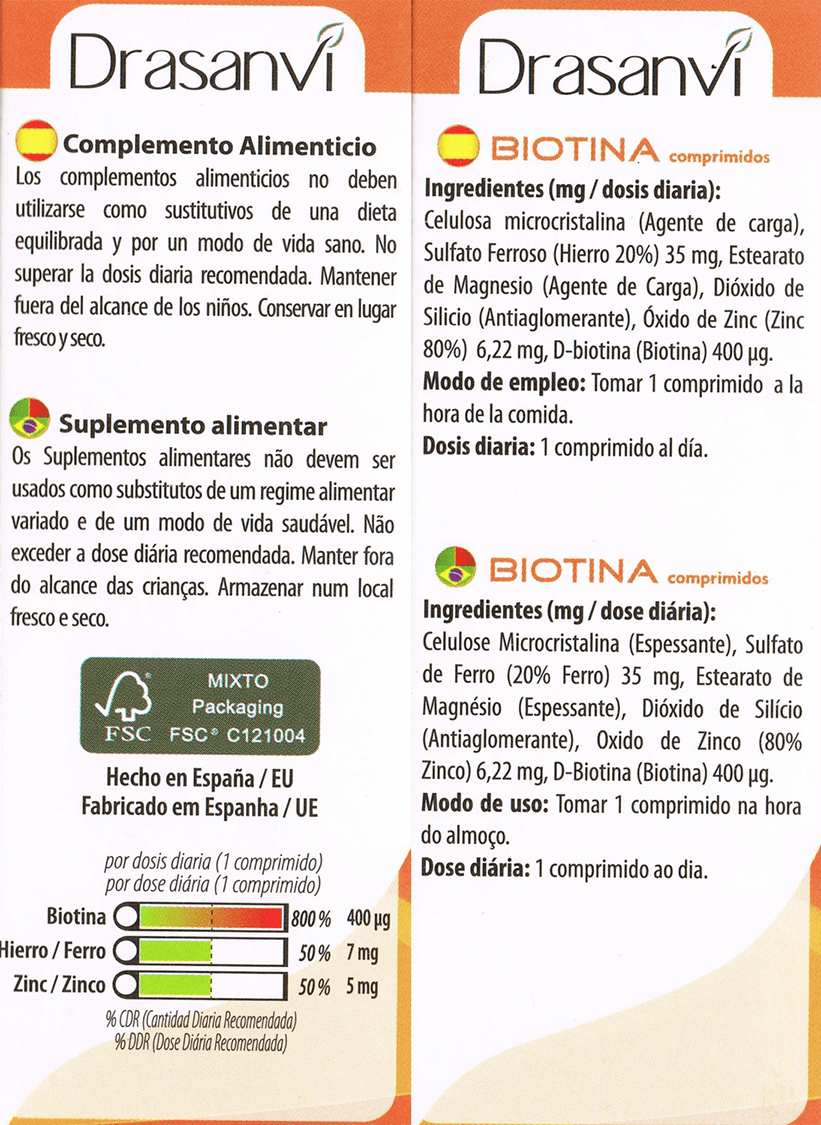 Información nutricional