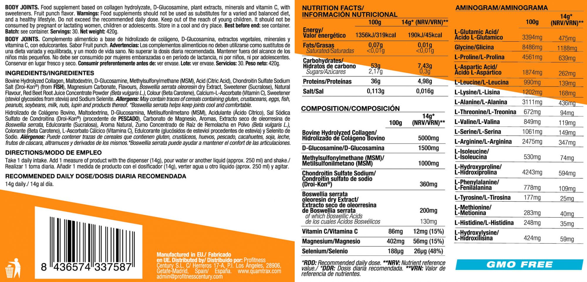 Información nutricional