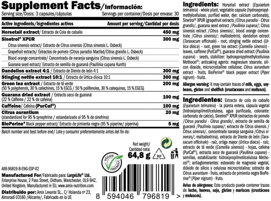 Información nutricional