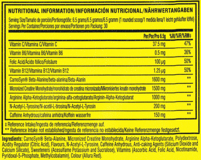 Información nutricional