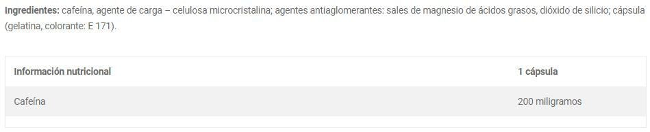 Información nutricional