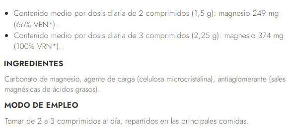 Información nutricional