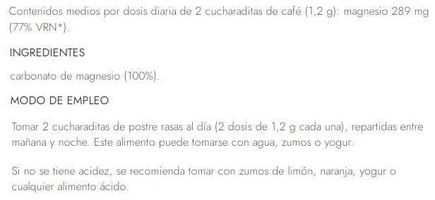 Información nutricional