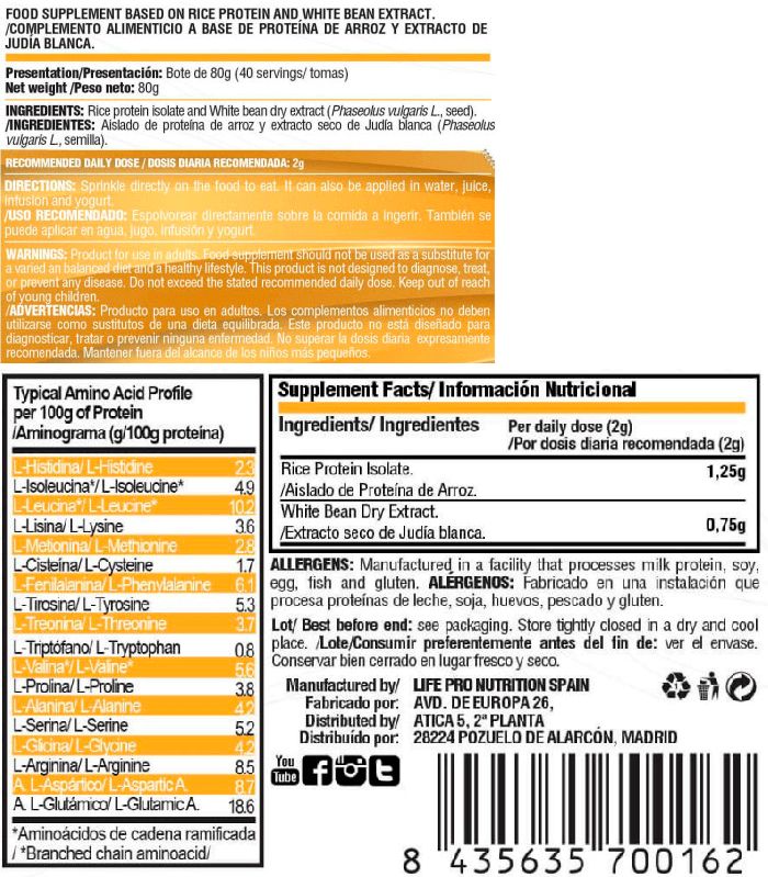 Información nutricional