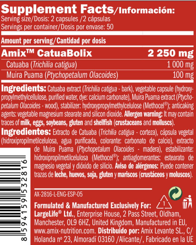 Información nutricional
