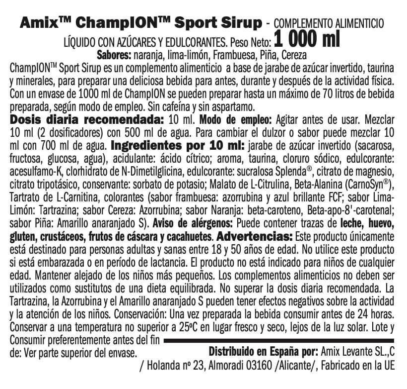 Información nutricional