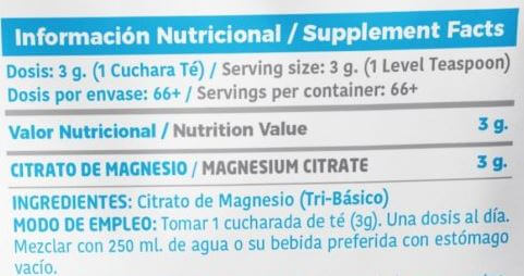 Información nutricional