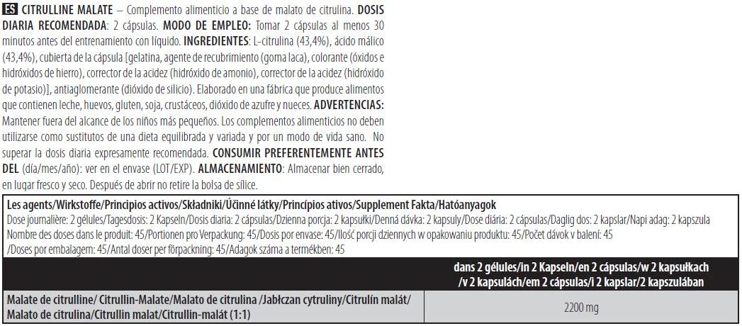 Información nutricional