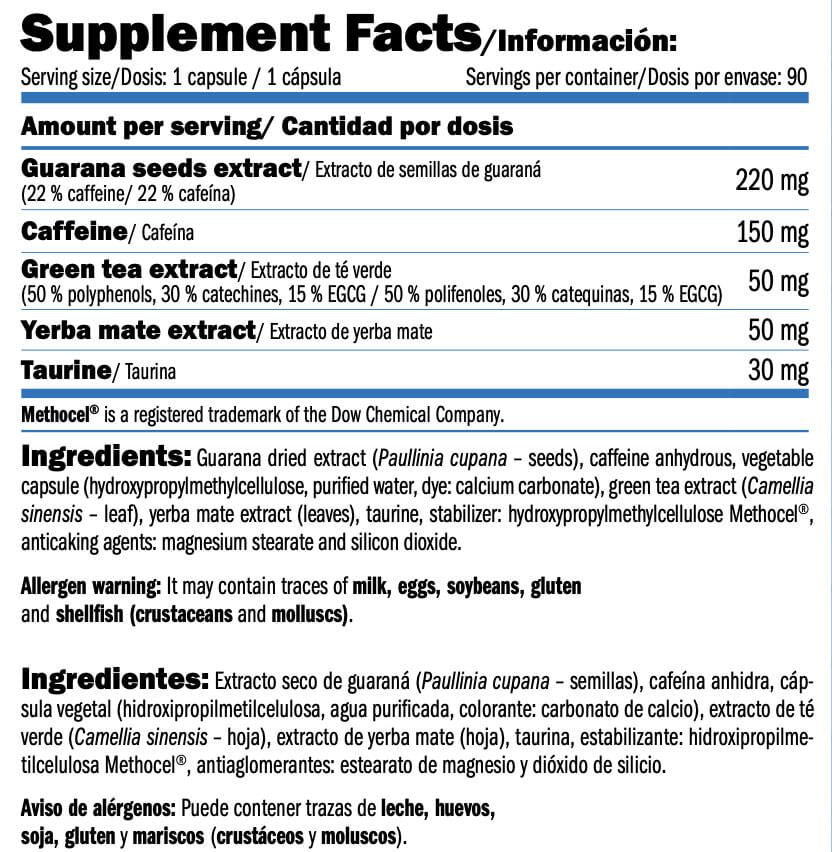 Información nutricional