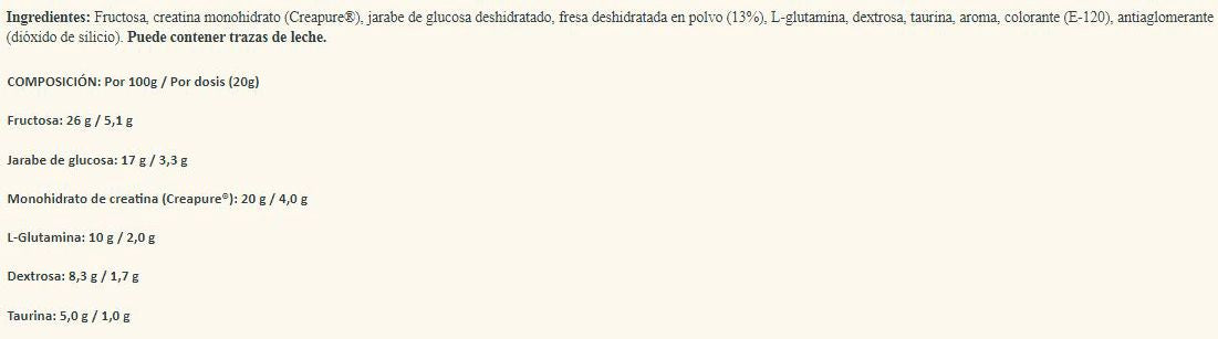 Información nutricional