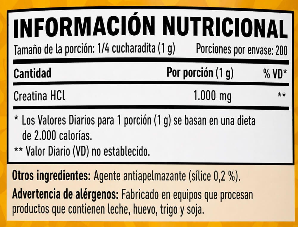 Información nutricional