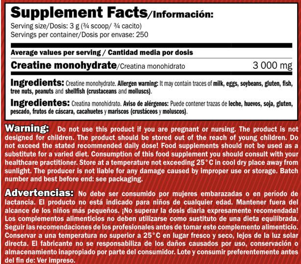 Información nutricional