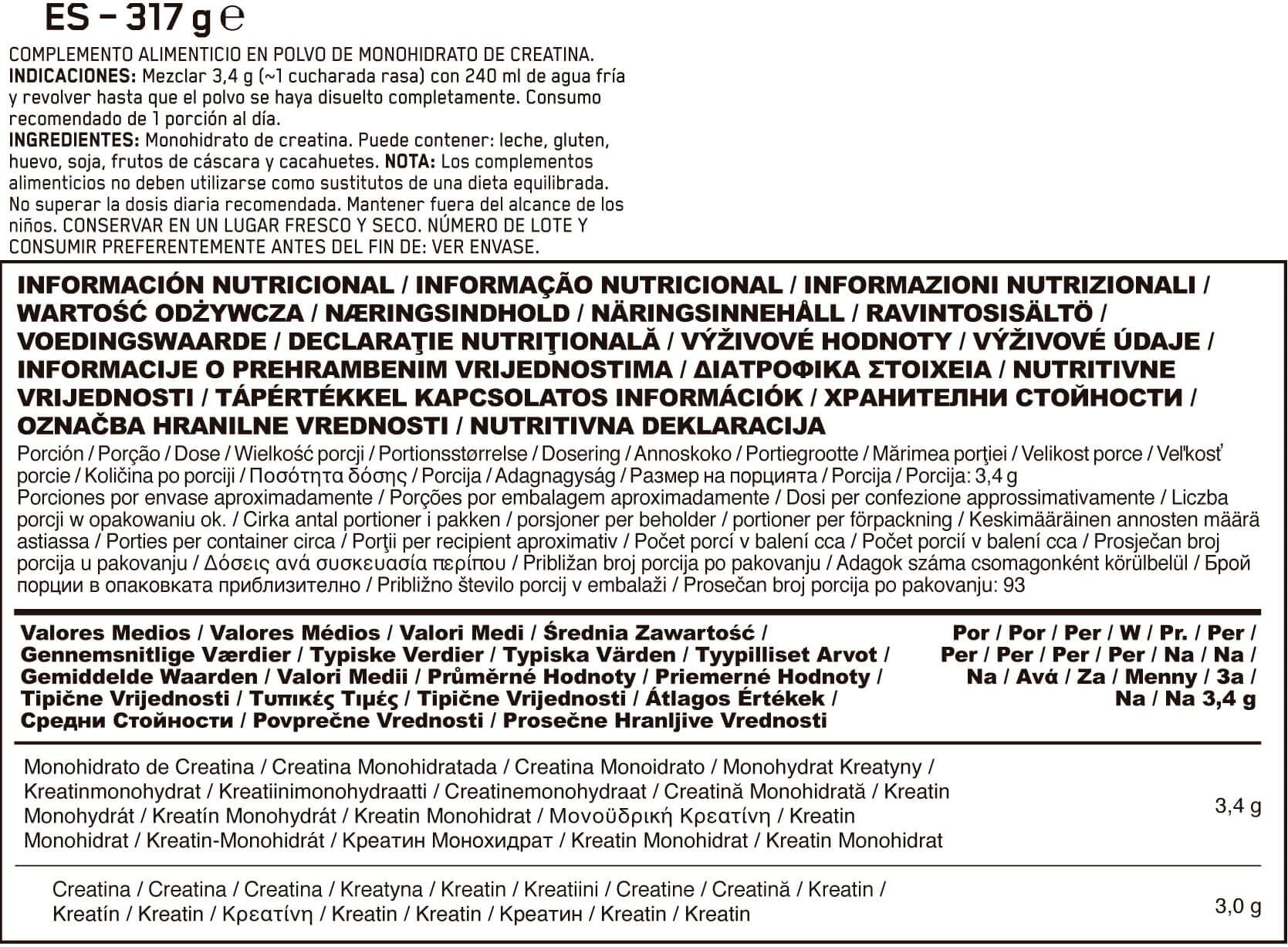 Información nutricional