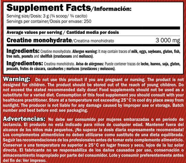 Información nutricional