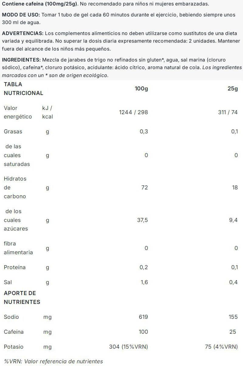 Información nutricional