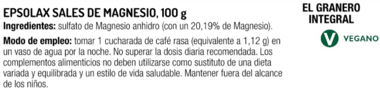 Información nutricional