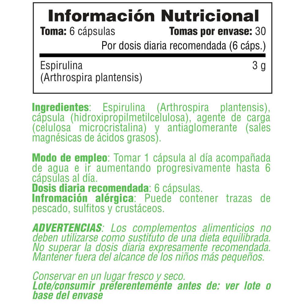 Información nutricional