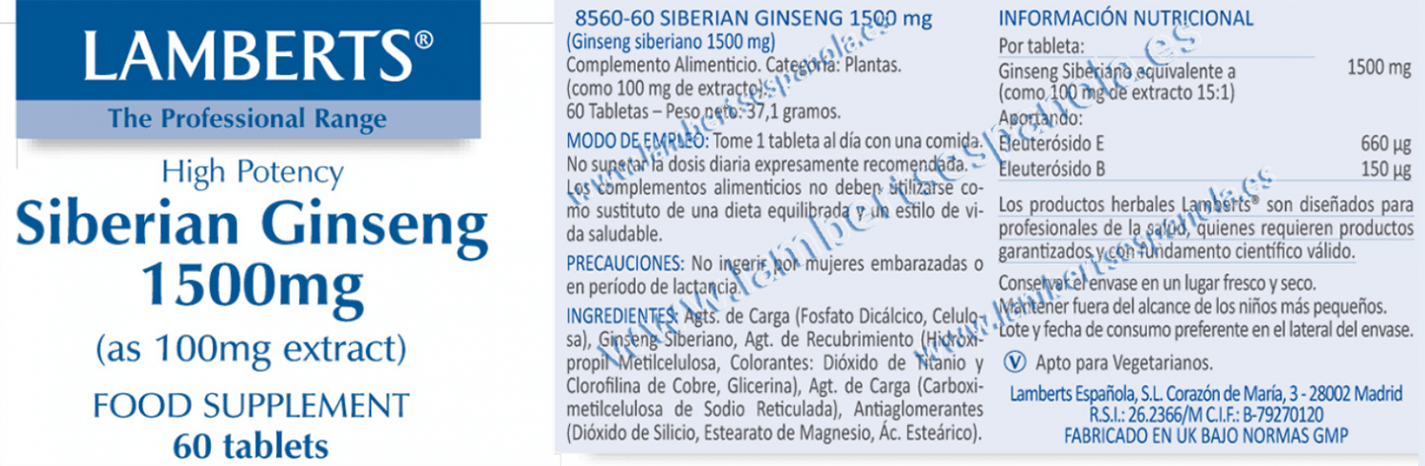 Información nutricional
