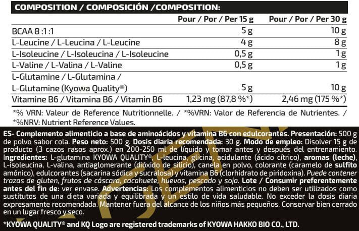 Información nutricional