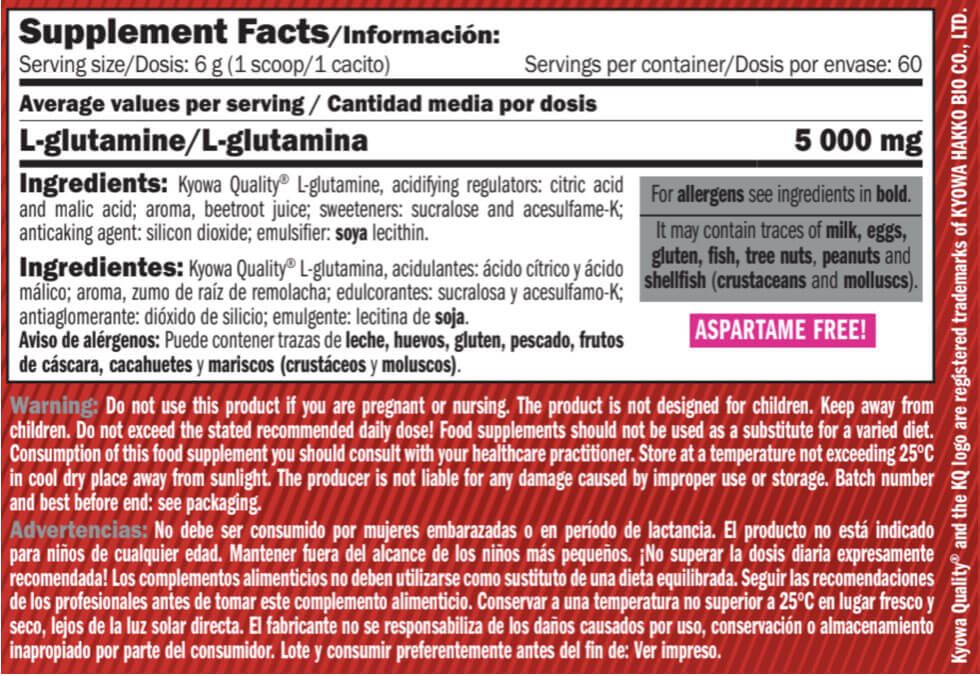 Información nutricional