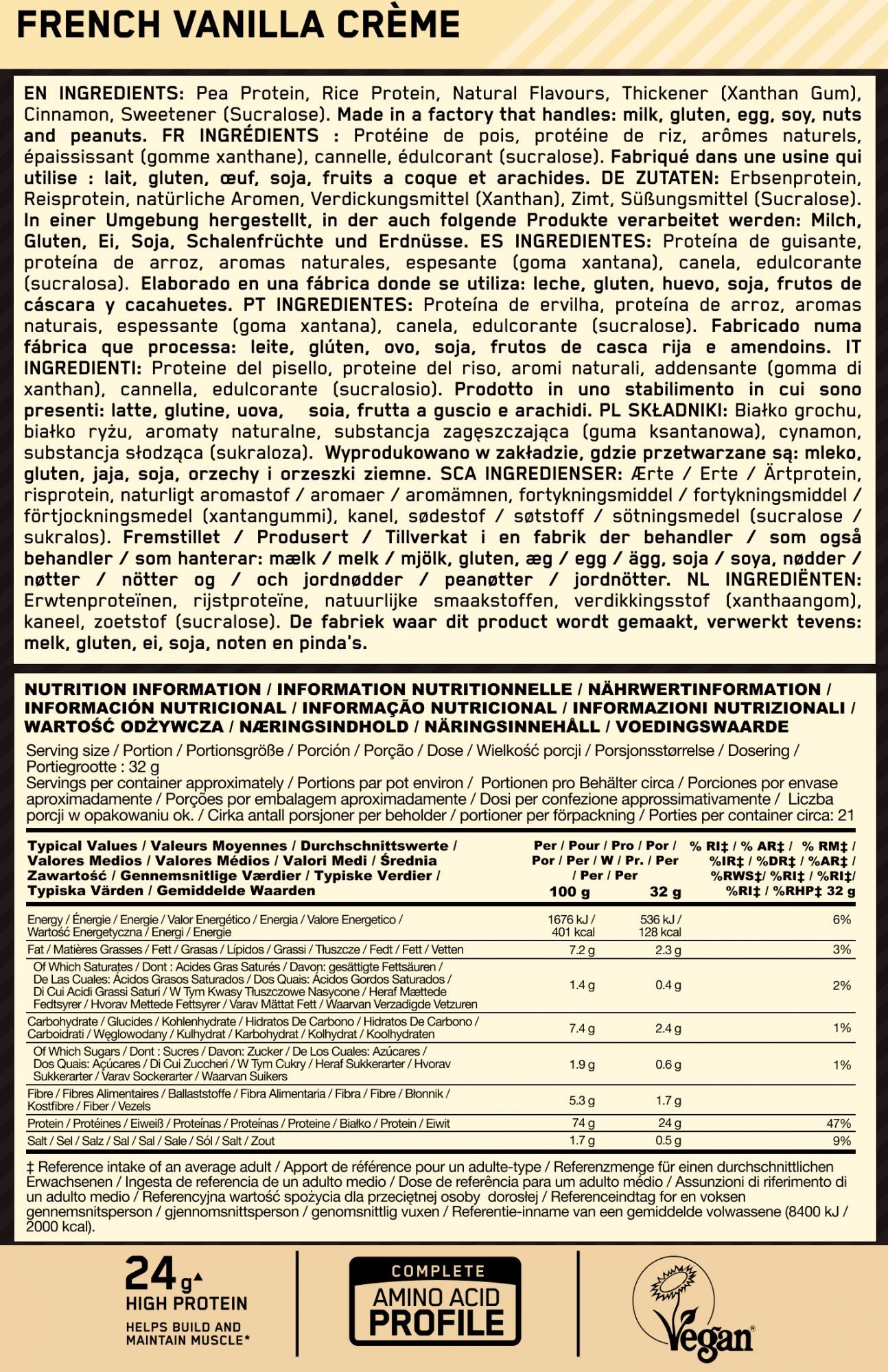 Información nutricional