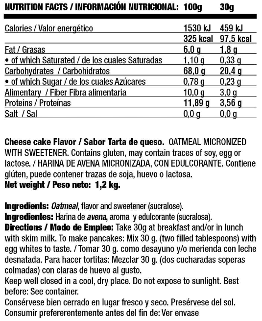Información nutricional