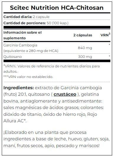 Información nutricional